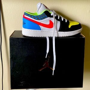 Nike Air Jordan 1 lows multi colored
